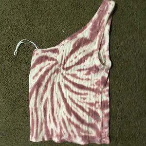 AMERICAN EAGLE ONE SHOULDER CROP TOO